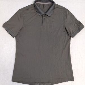 Lululemon Tech Pique Polo Short Sleeve Army Green Size‎ S Mens